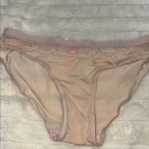 Isaac Mizrahi Lace Trim Panties - Nude